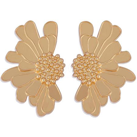 Vintage Flower Stud Earrings for Women Alloy Enamel Half Flower Stud Earrings Summer Earrings Boho Beach Floral Stud Earrings Jewelry Gifts for Women JE1095A-1