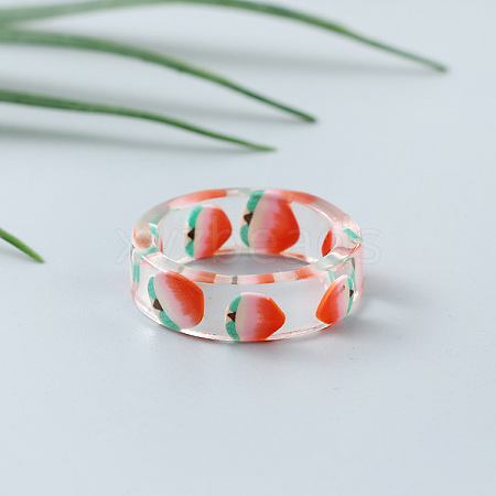 Transparent Resin Finger Rings for Women WG107A9-12-1