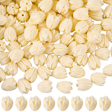100Pcs Synthetic Coral Beads FIND-SC0023-04-1