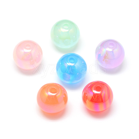 AB Colour Imitation Jelly Acrylic Beads MACR-S823-14mm-1