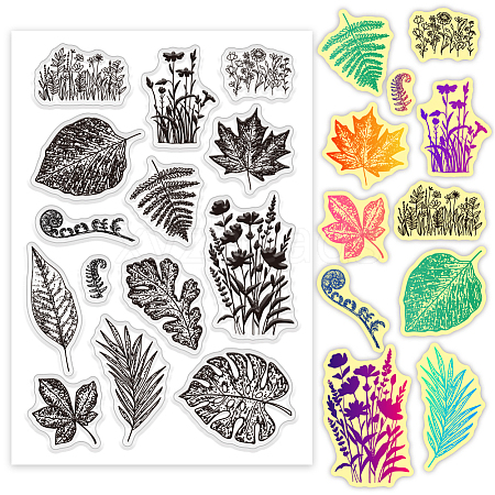 Custom Summer Theme PVC Plastic Clear Stamps DIY-WH0631-0151-1