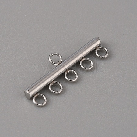 201 Stainless Steel Chandelier Component Links STAS-WH0043-06D-P-1-1