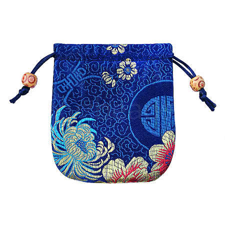 Chinese Style Brocade Drawstring Gift Blessing Bags PW-WG932CA-03-1