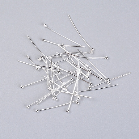 Brass Ball Head Pins KK-WH0043-03C-02-1