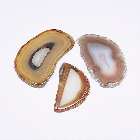 Natural Agate Pendants G-F428-A-07-1