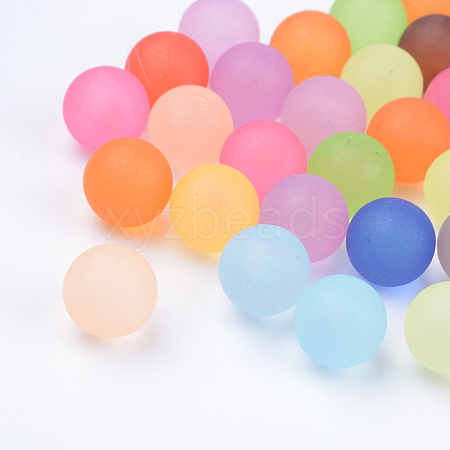 Transparent Acrylic Beads X-FACR-R022-10mm-M-1