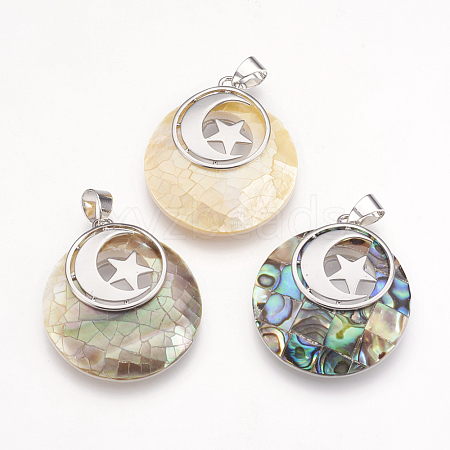 Shell Pendants KK-F751-E-1