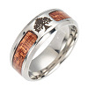 Non-Tarnish Stainless Steel Wide Band Finger Rings RJEW-T005-8-12-1