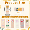 150Pcs 6 Styles Polyester Rectangle Clothing Label DIY-CY0003-85-2