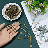 80Pcs Alloy Hair Bobby Pin Cabochon Settings FIND-SC0021-62-3
