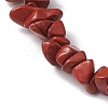 Natural Red Jasper Chip Beads Stretch Bracelets for Women BJEW-JB10688-03-3
