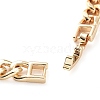 Cubic Zirconia Link Bracelet with Golden Brass Curb Chains BJEW-C055-06E-G-3