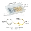 40Pcs 2 Colors 304 Stainless Steel Leverback Earring Findings STAS-FS0001-72-4