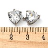 304 Stainless Steel Charms Micro Pave Cubic Zirconia STAS-L022-089P-3
