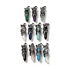 Natural & Synthetic Mixed Stone Pointed Big Pendants G-D069-01AS-1