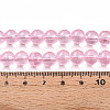 Baking Paint Transparent Glass Beads Strands DGLA-N006-8mm-01-4