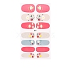 Full Cover Strawberry Flower Nail Stickers MRMJ-T100-018-1