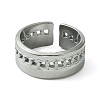 Non-Tarnish 304 Stainless Steel Open Cuff Ring RJEW-L110-006P-2