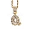 Brass Micro Pave Cubic Zirconia Pendants PW-WG3207D-33-1