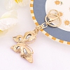 Alloy Rhinestone Keychain PW-WG55894-03-2