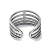 304 Stainless Steel Cuff Rings RJEW-M019-59P-3