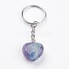 Natural Fluorite Keychain KEYC-F019-02K-3