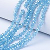 Electroplate Glass Beads Strands EGLA-A034-J2mm-A06-1