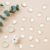 20Pcs 1-Hole Alloy Resin Buttons BUTT-CY0001-21B-6