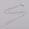 Brass Cable Chain Necklaces SW028-01S-NF-2