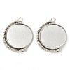Zinc Alloy Pendant Cabochon Settings LS-FIND-NH0001-13B-P-1