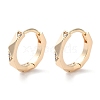 Brass Micro Pave Clear Cubic Zirconia Hoop Earrings EJEW-C121-02G-1