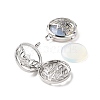 Opalite Locket Pendants G-G982-01P-07-3