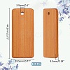   120Pcs Bamboo Pendants WOOD-PH0002-71-2