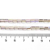 Electroplate Transparent  Glass Beads Strands EGLA-H106-01A-HR01-4