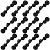 12Pcs Polyester Resin Cheongsam Buckle for Chinese Formal Dress DIY-CY0001-86A-1