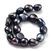 Dyed Natural Cultured Freshwater Pearl Beads Strands PEAR-P062-30D-3