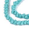 Frosted Opaque Glass Beads Strands GLAA-N017-4mm-19-4
