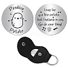 CREATCABIN Pocket Hug Token Long Distance Relationship Keepsake Keychain Making Kit DIY-CN0002-67C-1