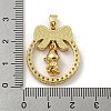 Christmas Brass Micro Pave Cubic Zirconia Pendant KK-H468-01B-02G-3