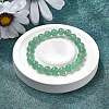 Natural Green Aventurine Round Bead Stretch Bracelets BJEW-L593-A07-2