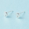201 Stainless Steel Stud Earring Findings X-STAS-P308-09A-S-2