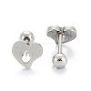 Tarnish Resistant 201 Stainless Steel Barbell Cartilage Earrings LS-EJEW-R147-36-1