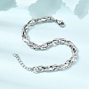 5.5MM 304 Stainless Steel Twisted Oval Link Chain Bracelets for Man and Women SA-CBAB767-17C-P-2