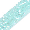 Electroplate Imitation Jade Glass Beads Strands EGLA-Q139-01A-B05-1