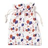 Christmas Theme Cloth Printed Storage Bags ABAG-F010-02C-06-2