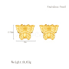 Stylish Stainless Steel Butterfly Stud Earrings for Women's Daily Wear AO7472-1-3