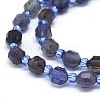Natural Iolite Beads Strands G-O201B-02-3