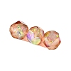 10Pcs Gradient Color & UV Plating Rainbow Iridescent Opaque Resin Beads PW-WG6C260-10-5