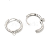 Brass Hoop Earrings EJEW-L211-012D-P-3