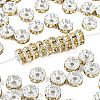 Brass Grade A Rhinestone Spacer Beads RB-A014-Z8mm-13S-1
